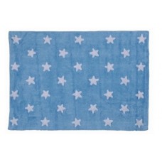 Washable Cotton Multi stars : Blue - White Washable Cotton Multi stars : Blue - White